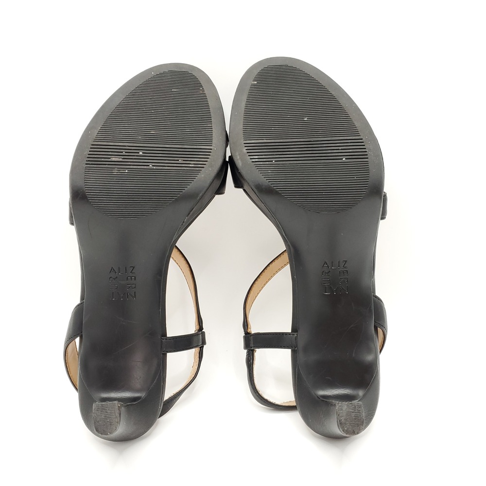 Naturalizer Abby Platform Heeled Slingback Sandals Black Womens Size 7M - Picture 8 of 11